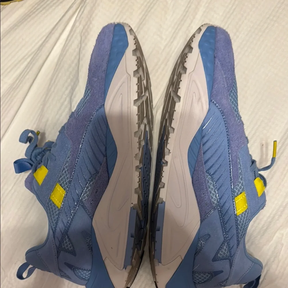 Puma RS-X Blue and Yellow Athletic Shoes - Picture 2 of 5